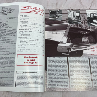 V8 Side Mounts - '55, '56, '57 Classic Chevy World Magazine - Mar 1991 M31