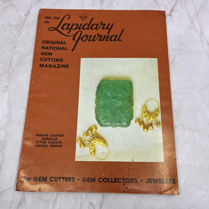 Indian Carved Emerald Mogul Period - Lapidary Journal Magazine - Feb 1968 M28