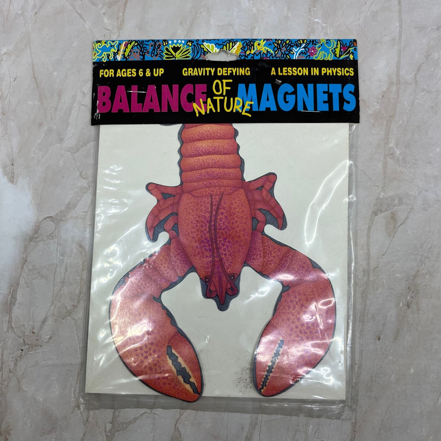 1993 Balance of Nature Gravity Defying Magnet Lobster 8" Sealed Yarmouth ME D10