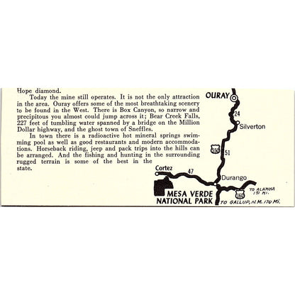 Curve Motel Rocky Ford CO 1958 Ad AG1-M1