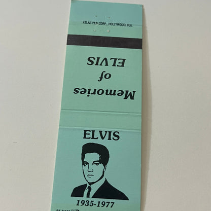 1977 Memories of Elvis Presley Vintage Matchbook Cover TB6-MB2-5