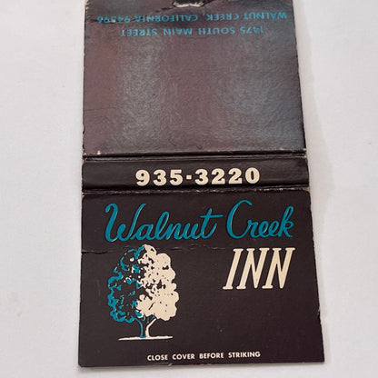 Walnut Creek Inn California Vintage Matchbook Cover TB8-MB-12