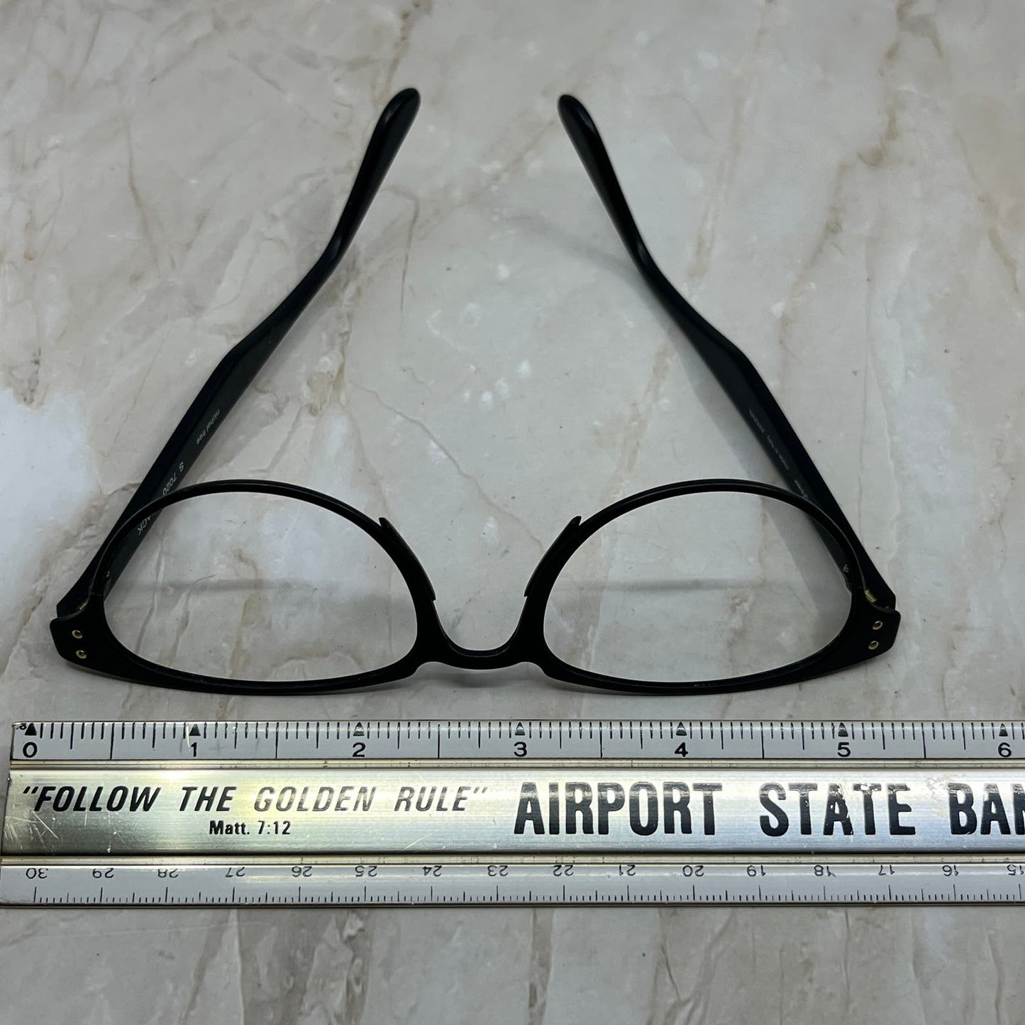 Revue Italy Black Metal & Acrylic Sunglasses Eyeglasses Frames TE9-G3-5