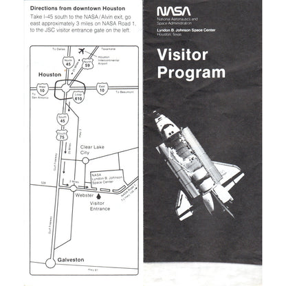 1980s NASA Lyndon B. Johnson Space Center Houston TX Visitor Program TF4-BC
