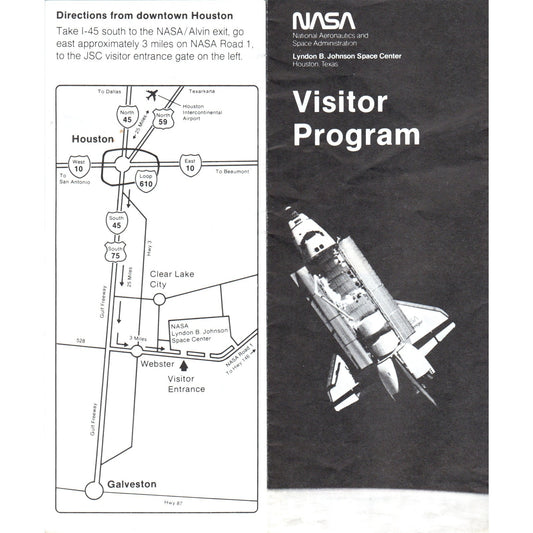 1980s NASA Lyndon B. Johnson Space Center Houston TX Visitor Program TF4-BC