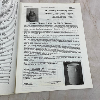 Action Mining Services 1989 Catalog Amalgamation Assaying Books M19