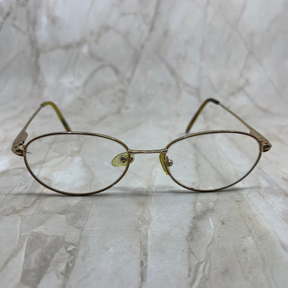 Vintage Oval Gold/Copper Tone Sunglasses Eyeglasses Frames TE9-G2-7