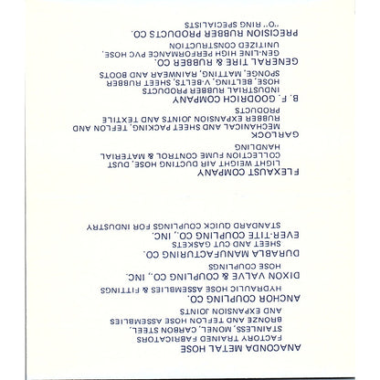 Southwestern Rubber Packing Bill Knowles Houston TX  Business Card SB4-B10