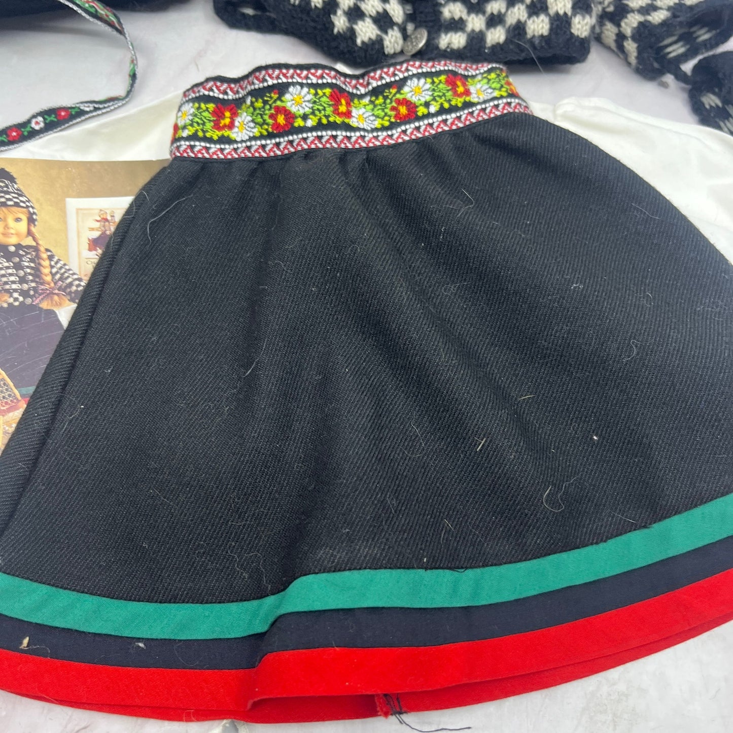 1980s Original Kirsten American Girl Doll Winter Collection Skirt Blouse Woolens