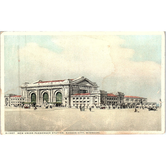 New Union Passenger Station Kansas City MO Vintage Postcard PE16