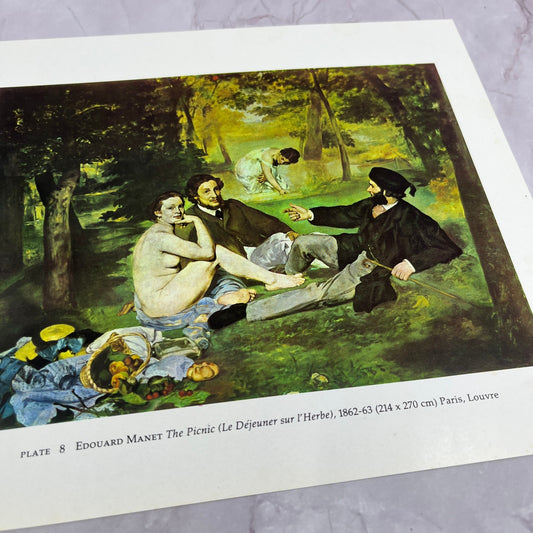 The Picnic Le Déjeuner Sur l'Herbe - Edouard Manet 9.5x8.5" Art Print V20