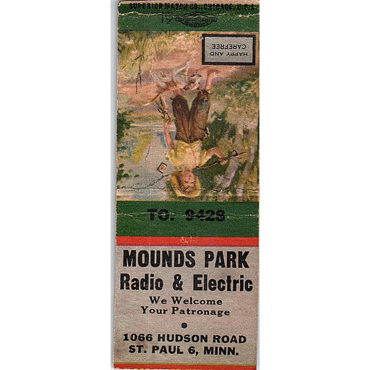 Mounds Park Radio & Electric St. Paul MN Vintage Matchbook Cover SF3-Y6