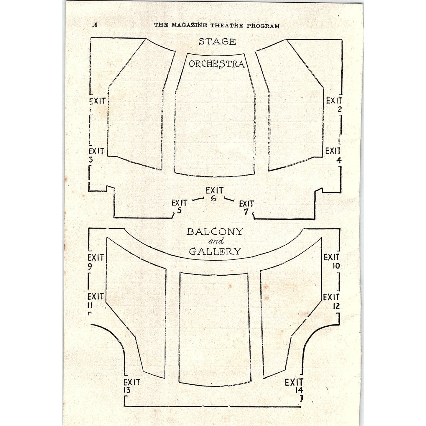 Henry Miller Theatre Layout Map New York 1921 Ad AF3-10