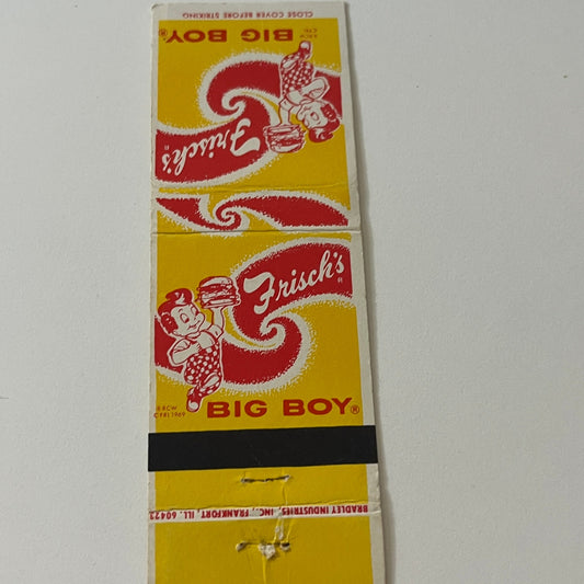 Frisch's Big Boy Restaurant Vintage Matchbook Cover TB6-MB2-5