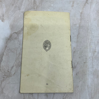 c1920 Tract Separation from World in Education Washington College Press TG9-E1