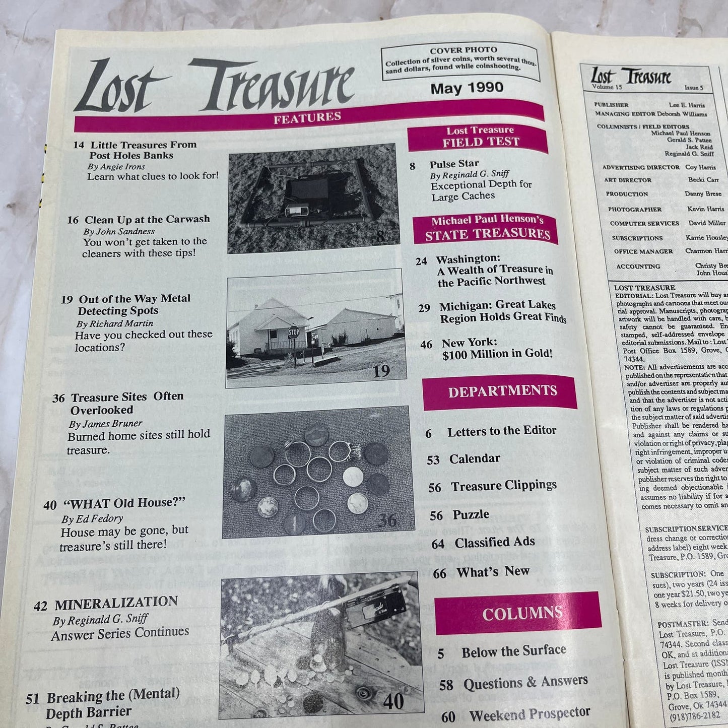 1990 May - Lost Treasure Magazine - Treasure Hunting Gold Prospecting M14