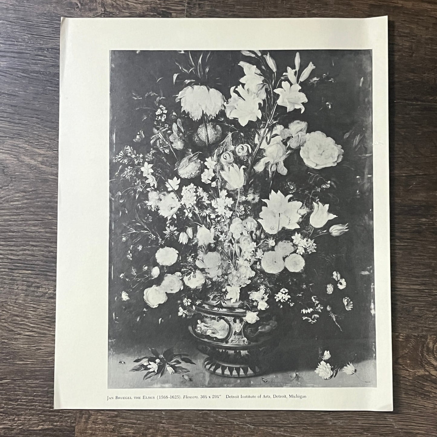 Jan Bruegel The Elder - Flowers Vintage Art Print 10x12 V6