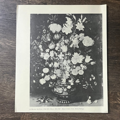 Jan Bruegel The Elder - Flowers Vintage Art Print 10x12 V6