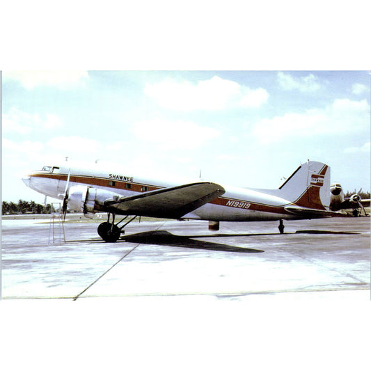 Shawnee Airlines Douglas DC-3 Vintage Postcard P4-5
