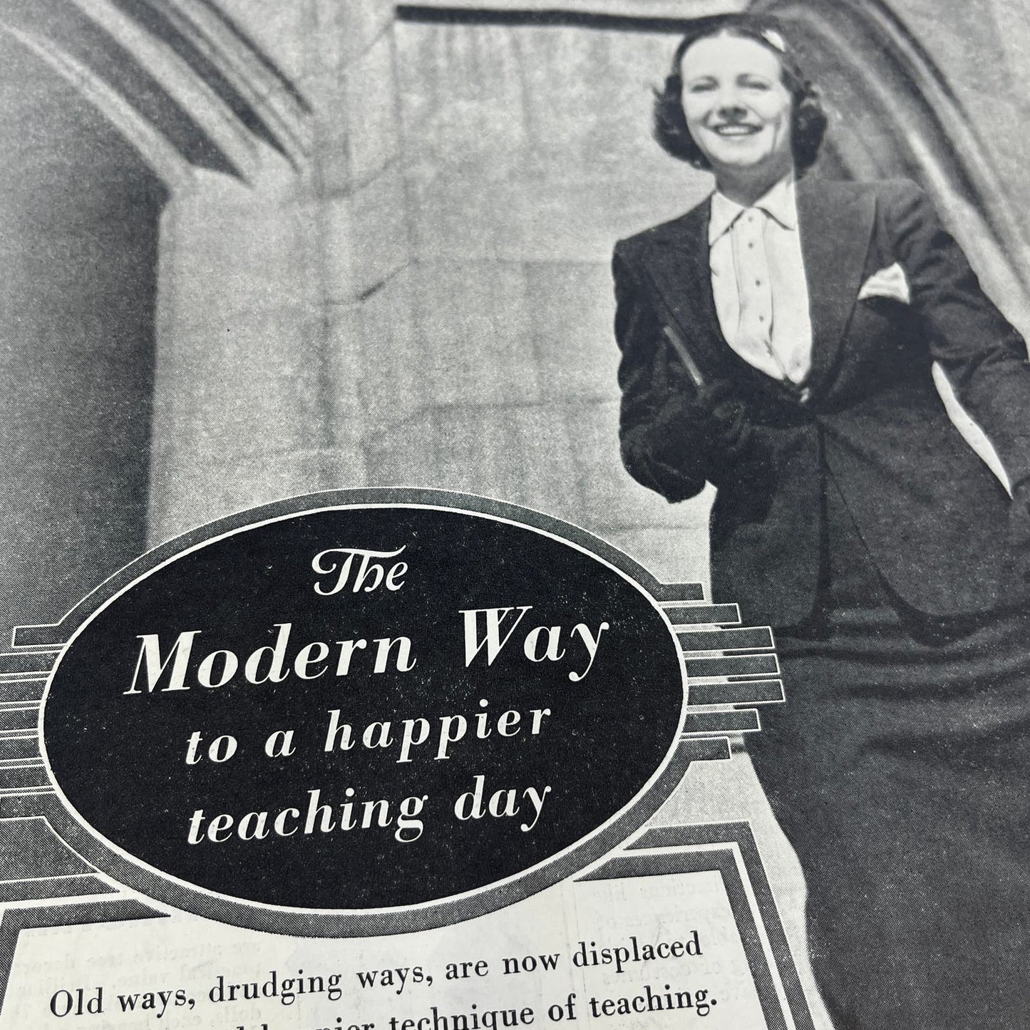 1937 Edison-Dick Mimeograph 10x14 Vintage Magazine Advertisement FL6-5