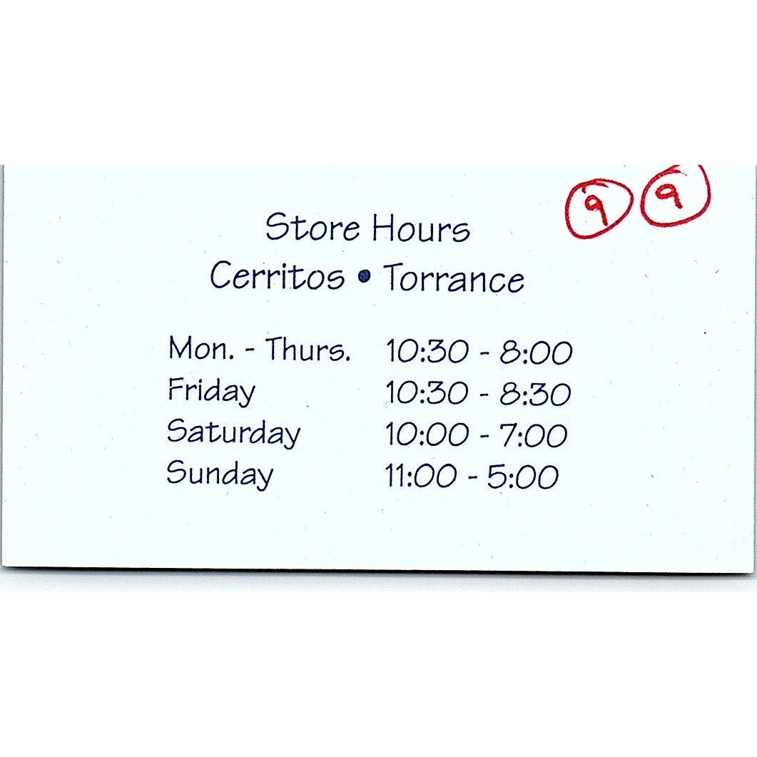 Juan & Sophia Trujillo Strictly Scrapbooking Cerritos CA Business Card SC9-B11