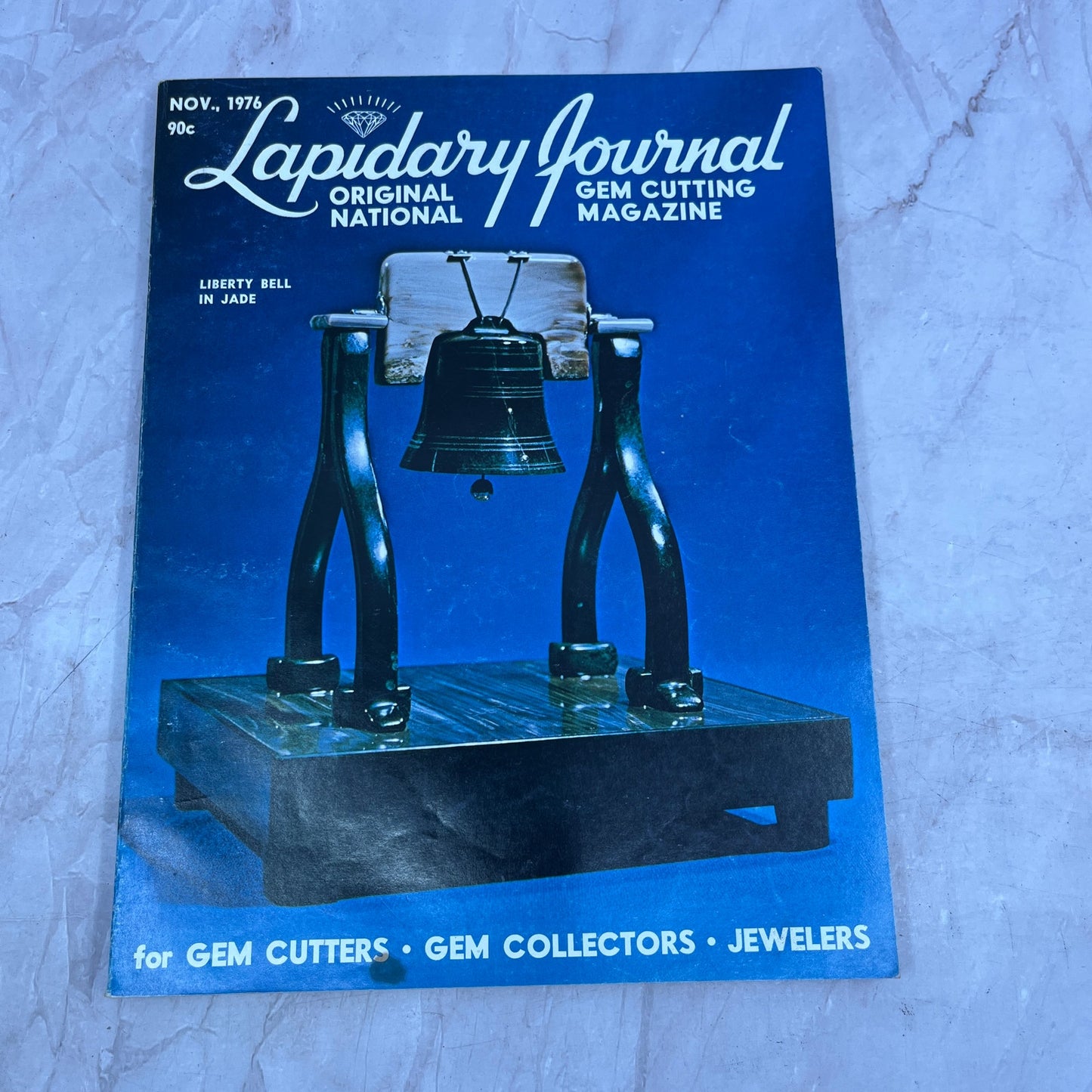 Liberty Bell in Jade - Lapidary Journal Magazine - Nov 1976 M22