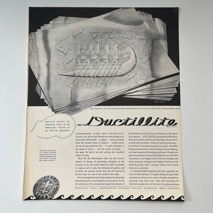 Ductillite - Wheeling Steel Corporations Wheeling West Virginia 1935 Ad V1-4