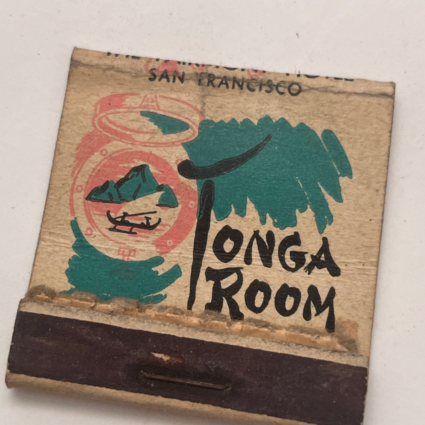 Tonga Room Fairmont Hotel San Francisco CA Vintage Matchbook Cover TB8-MB2-5