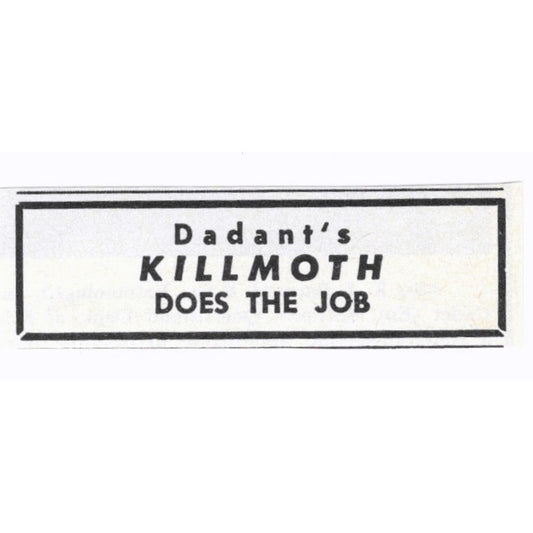 Dadant's Killmoth Bee Supplies Hamilton IL 1964 Magazine Ad AK6-S15