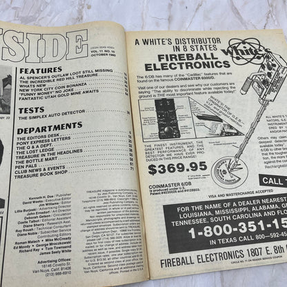1980 Oct - Treasure Magazine - Treasure Hunting Metal Detecting Gold Coins M10