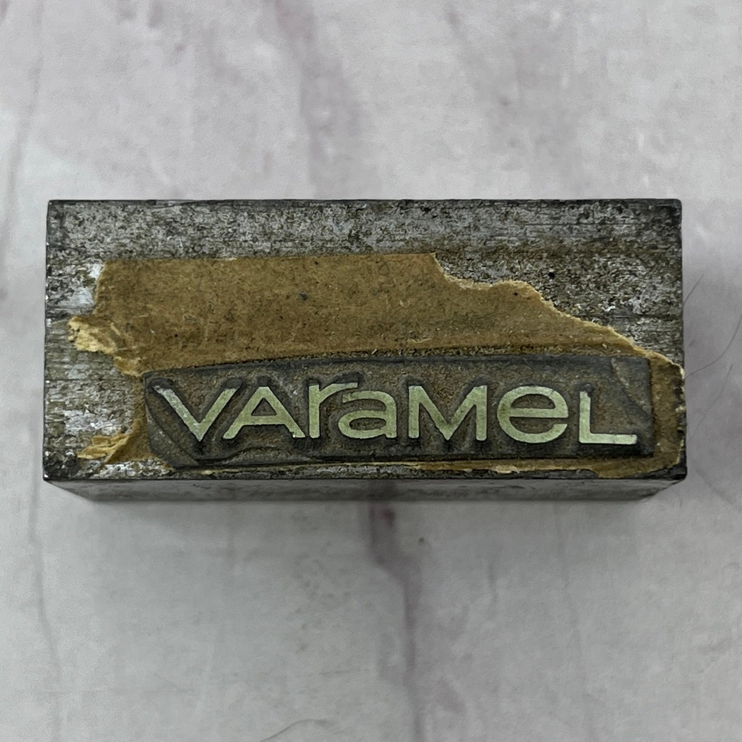 Varamel - Vintage Letterpress Printers Block Plate SB7