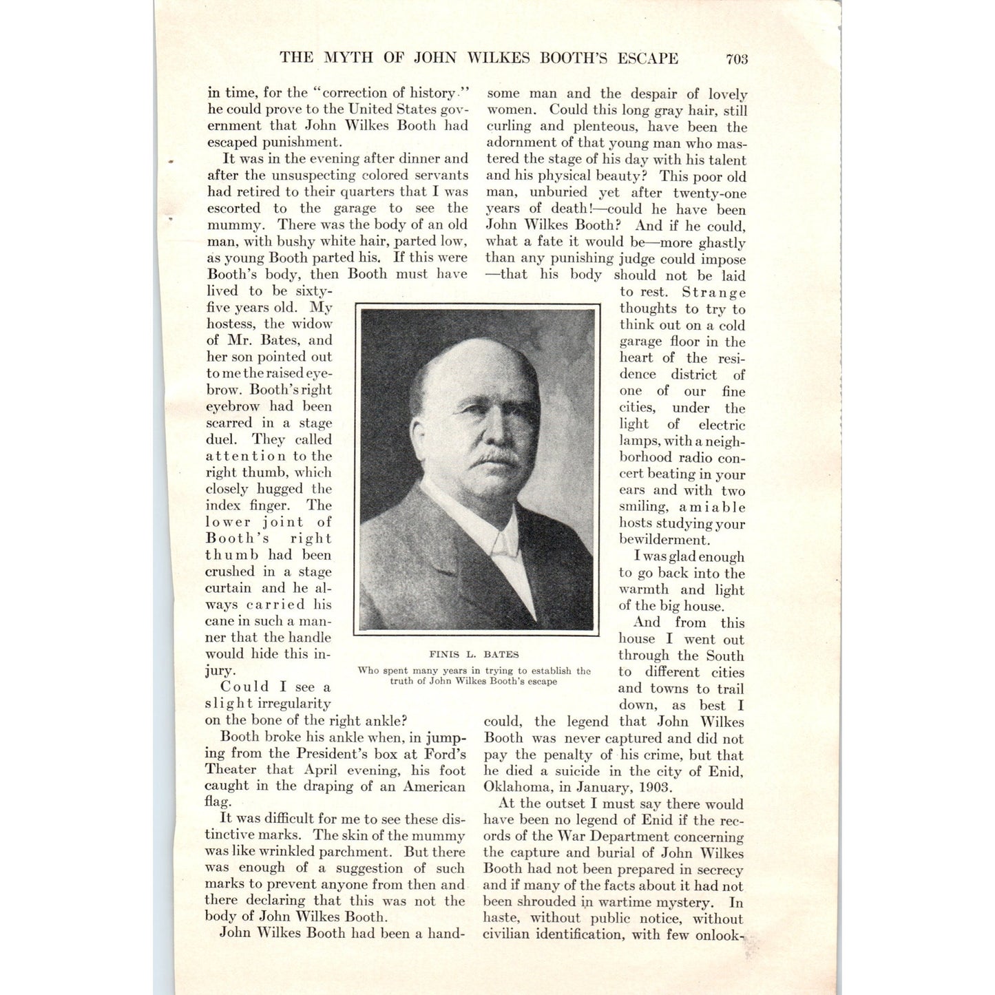 Shattering the Myths of John Wilkes Booth's Escape 10 Page 1924 Article D23