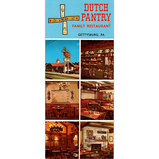 1970s Dutch Pantry Family Restaurant Gettysburg PA Large Postcard TF4-BB