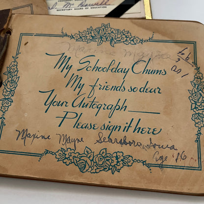 1950s Maxine Faye Mayne Searsboro Iowa Consolidated School Diploma Ephemera TK2