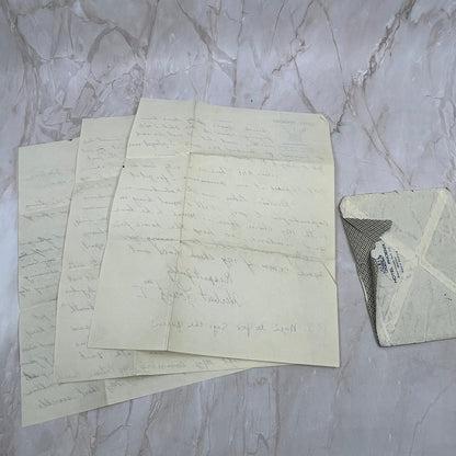 1937 Handwritten Letter Hotel Phoenix Copenhagen Denmark to Minneapolis MN AE3