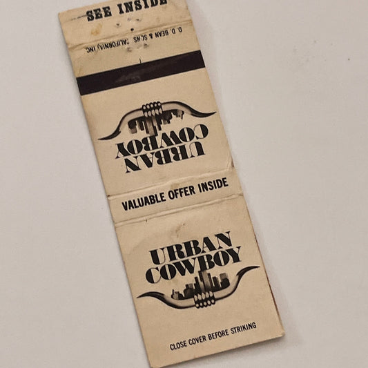 Urban Cowboy Tote Bag Oxnard CA Vintage Matchbook Cover MB59-3