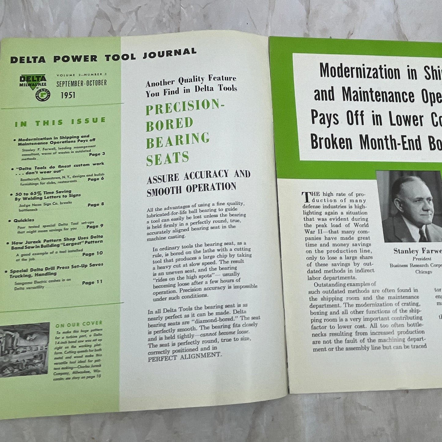 1951 Sep/Oct The Delta Power Tool Journal Newsletter Rockwell Woodworking TI9-P3