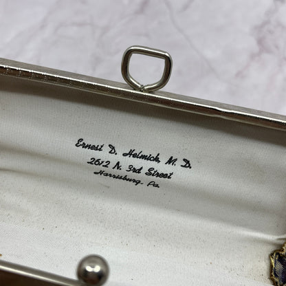 Vintage Eyeglasses Case Monogrammed Ernest D Helmick MD Harrisburg PA SC1