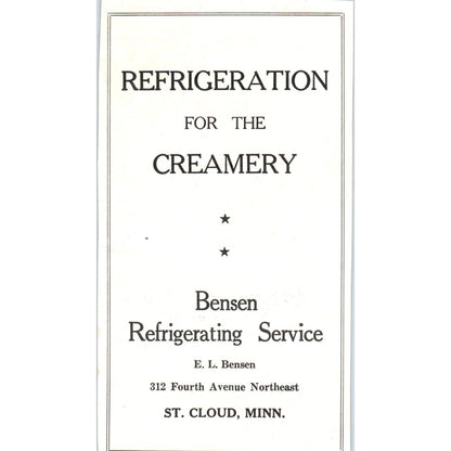E.L. Benson Refrigerating Service St. Cloud, Costello Mfg St Louis 1953 Ad AE9-DC1