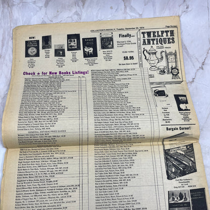 1974 Sep 25 - Collector's Weekly Newspaper - Bread Tray Collecting M18