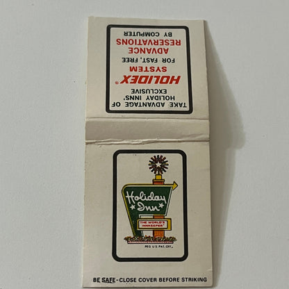 Holiday Inn Lake Charles LA Holidex Vintage Matchbook TB6-MB2-11