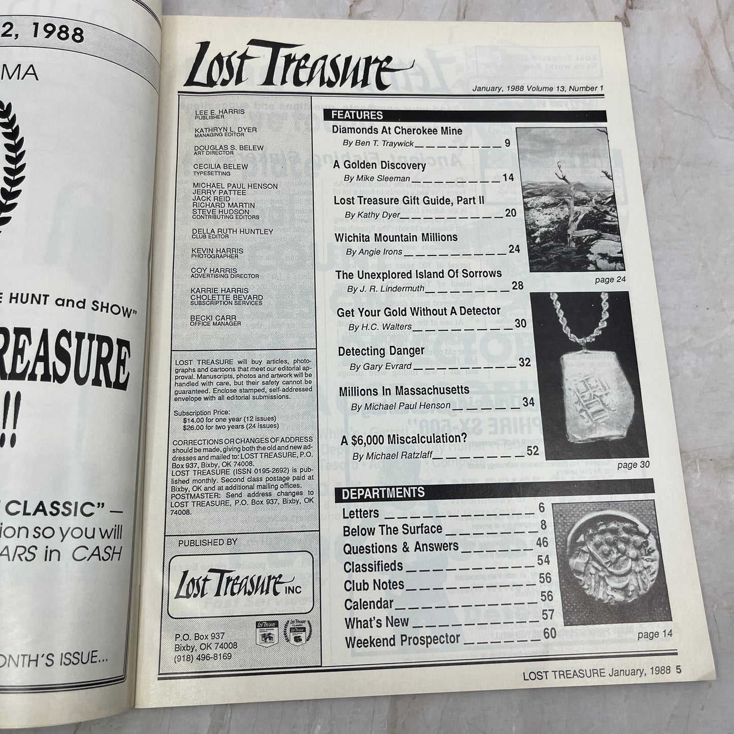 1988 Jan - Lost Treasure Magazine - Treasure Hunting Gold Prospecting M15