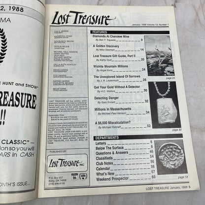 1988 Jan - Lost Treasure Magazine - Treasure Hunting Gold Prospecting M15