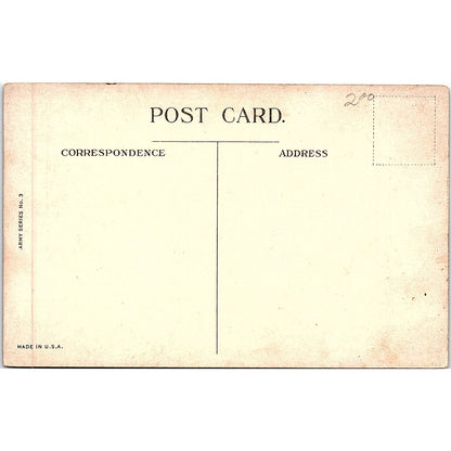 c1908 Army Rations Poem - Spanish American War Postcard PE7