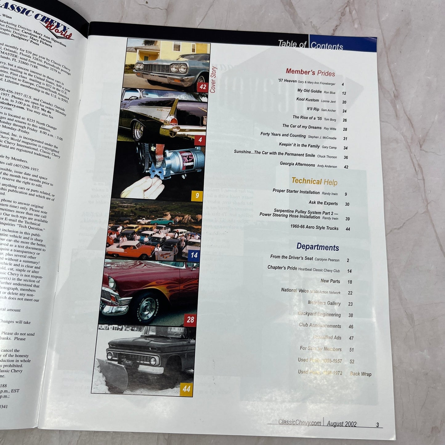 Andy Anderson Conyers GA - '55, '56, '57 Classic Chevy World - Aug 2002 M30