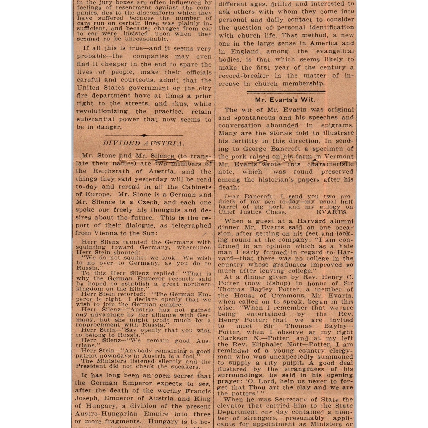Travelers Ins Co Fred R. Loydon Hartford 1901 Newspaper Ad AD8-H2