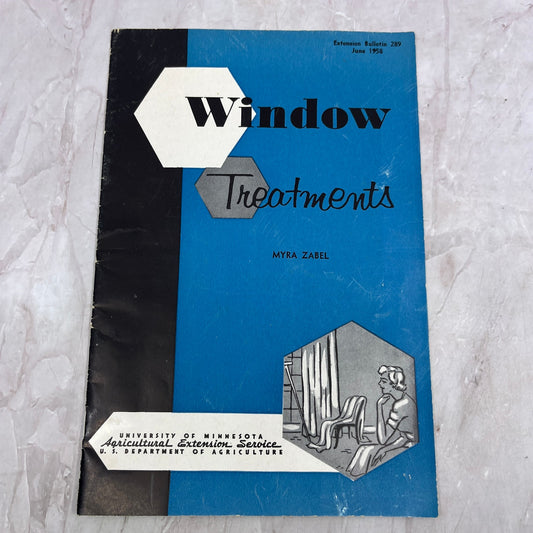 1958 Window Treatments Booklet University of Minnesota Agricultural Ext. TA9-E1