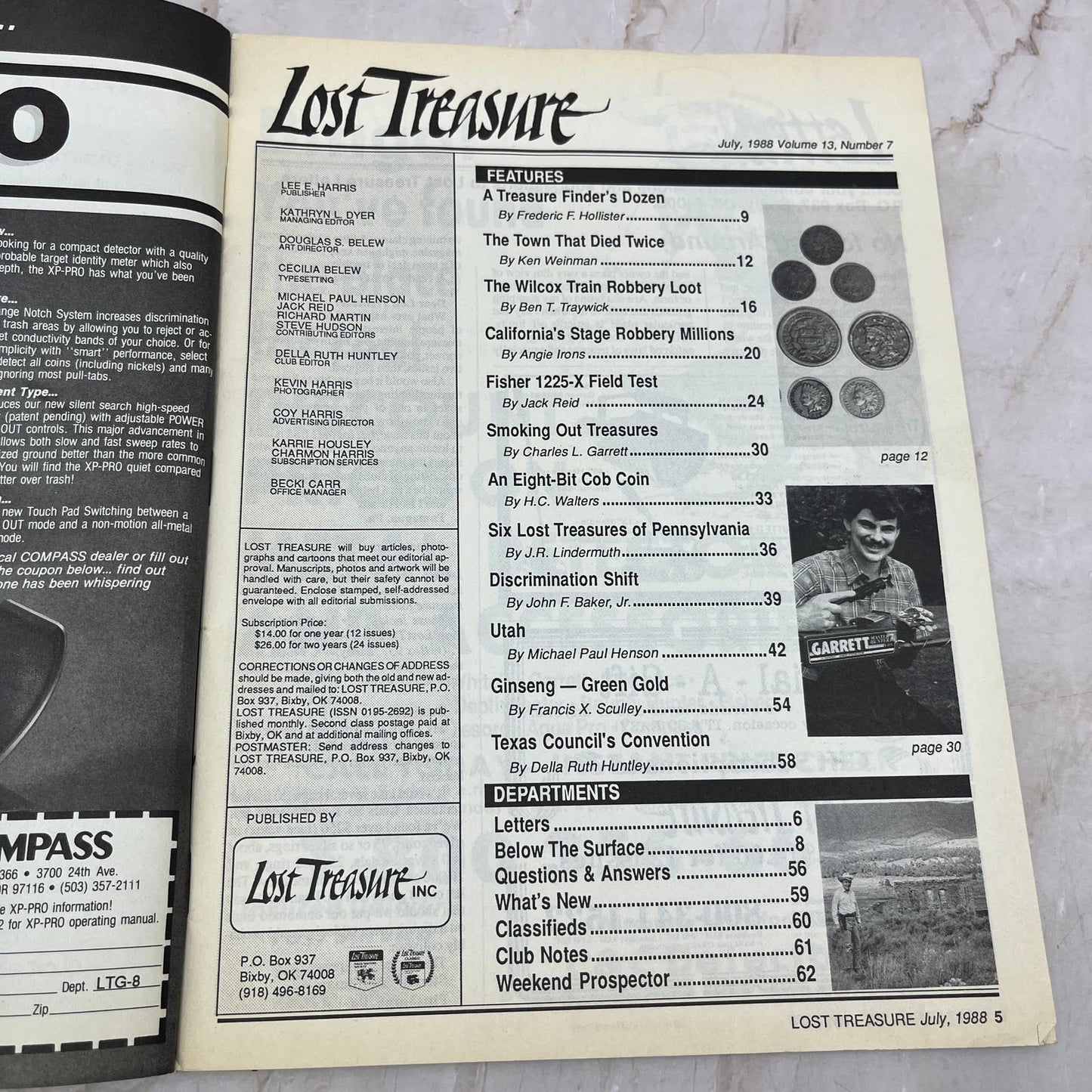 1988 July - Lost Treasure Magazine - Treasure Hunting Gold Prospecting M15