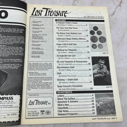 1988 July - Lost Treasure Magazine - Treasure Hunting Gold Prospecting M15
