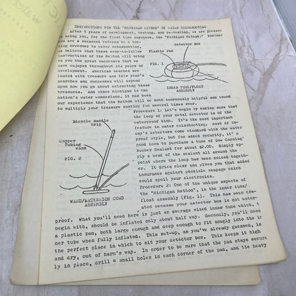 1978 Michigan Method of Water Coinshooting Instruction Leaflet Kent Taylor M20